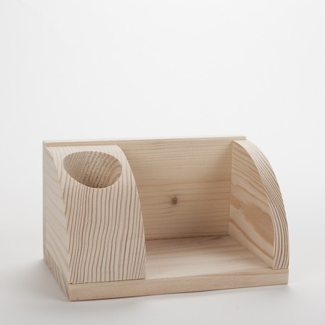 Petit Organisateur De Bureau En Bois Porte Cartes Et Poste Stylos